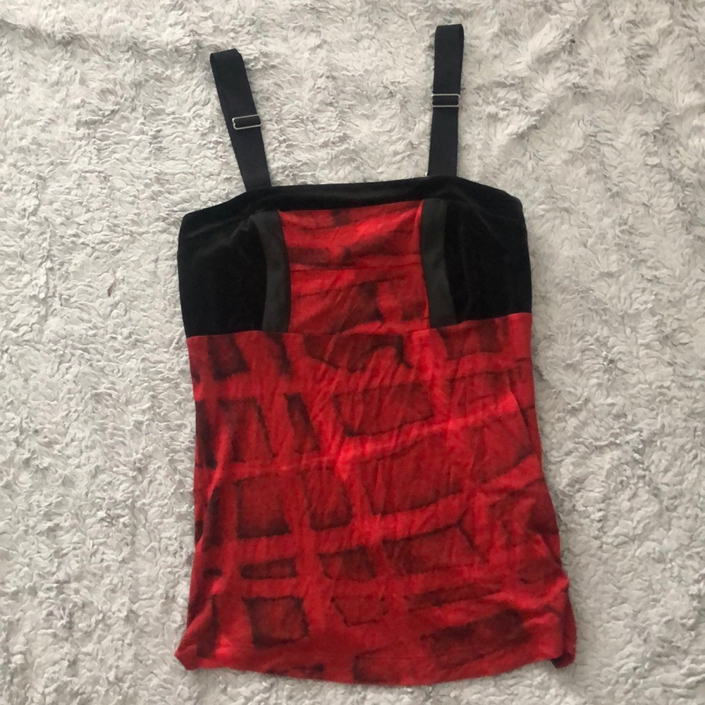 Red velvet party top